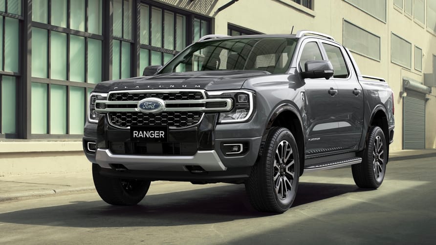 This is the new, fancier Ford Ranger Platinum Top Gear